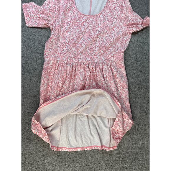 Lands End Dress Floral Pockets Short Sleeve Casual Trad Wife Size XL - Picture 4 of 9